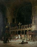 David Dalhoff Neal INTERIOR OF ST.MARKS,VENICE oil painting